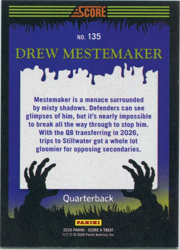 Drew Mestemaker 2026 Panini Score A Treat RC #135