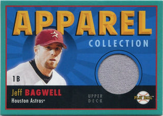 Jeff Bagwell 2004 Upper Deck Play Ball Apparel Collection Jersey Card #AC-JB