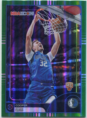 Cooper Flagg 2025 - 2026 Topps Hoops Green Parallel RC #35