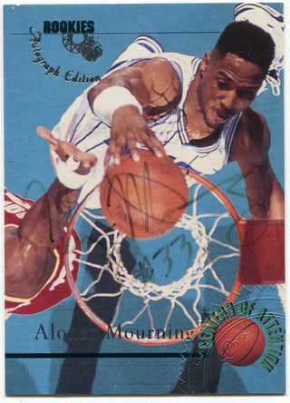 Alonzo Mourning 1995 Classic Centers Of Attention AUTO Card 103/200