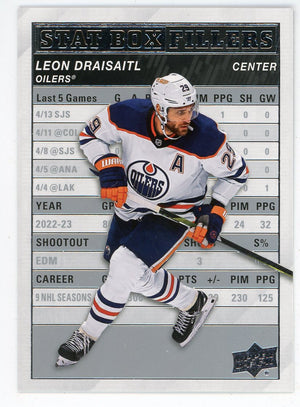 Leon Draisaitl 2023-24 Upper Deck Stat Box Filler #SB-11