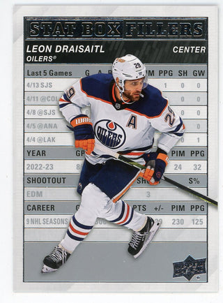 Leon Draisaitl 2023-24 Upper Deck Stat Box Filler #SB-11