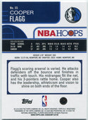Cooper Flagg 2025 - 2026 Topps Hoops Green Parallel RC #35
