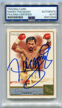 Manny Pacquiao 2011 Topps Allen & Ginter Autographed Card PSA/DNA Authenticated