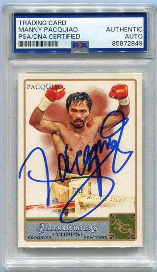 Manny Pacquiao 2011 Topps Allen & Ginter Autographed Card PSA/DNA Authenticated