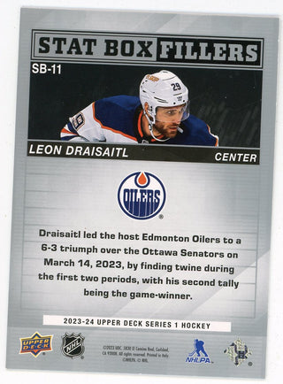 Leon Draisaitl 2023-24 Upper Deck Stat Box Filler #SB-11