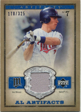 Joe Mauer 2006 Upper Deck Artifacts Jersey Card #AL-JM 178/325