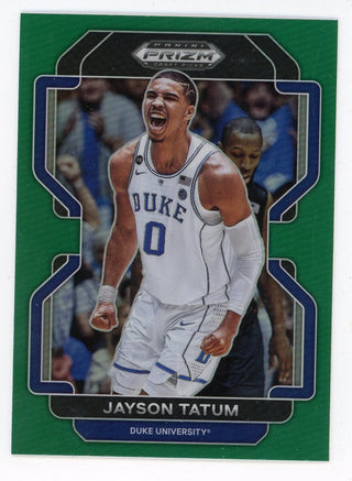 Jayson Tatum 2022 Panini Green Prizm Draft Picks #23