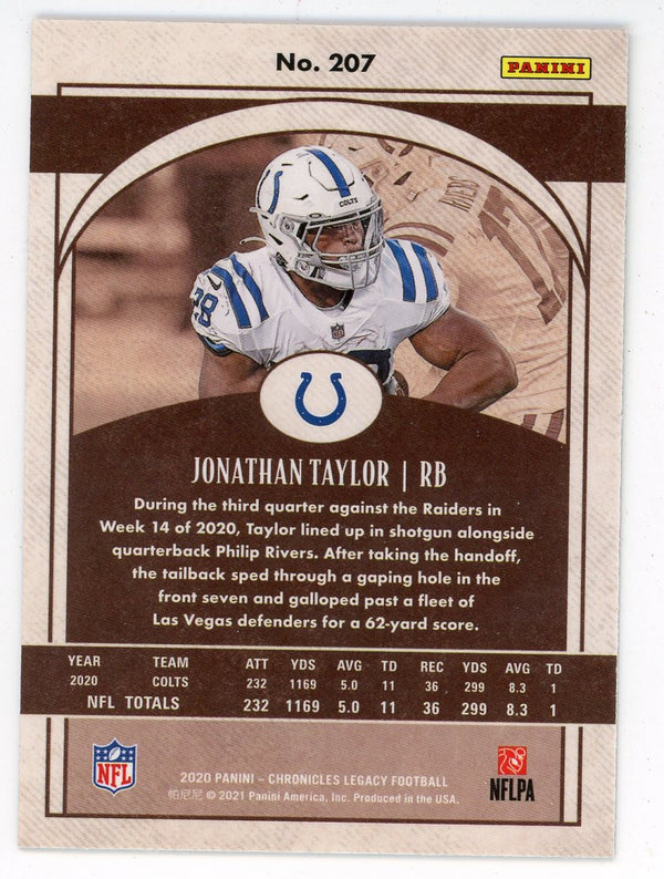 Jonathan Taylor Indianapolis Colts Autographed 2021 Panini Instant