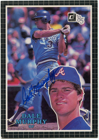 Dale Murphy 1985 Donruss Oversized AUTO Card #25