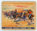 Homesteaders' Race Wild West Series Picture Puzzle Bubble Gum #36 Card