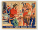 Trading With Indians Wild West Series Picture Puzzle Bubble Gum #34 Card
