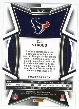 CJ Stroud 2023 Panini Certified Rookie Card #104