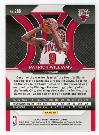 Patrick Williams 2021 Panini Silver Prizm #288 Card