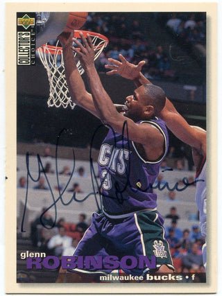 Glenn Robinson 1995-96 Upper Deck Collectors Choice Autographed Card #219