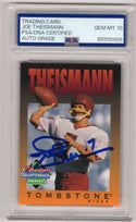 Joe Theismann Tombstone Pizza PSA Auto Grade GEM MT 10 Card