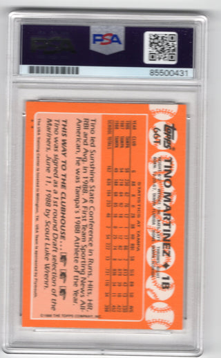 Tino Martinez 1988 Topps Autographed Card #66T