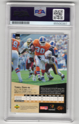 Terrell Davis 1995 Upper Deck Autographed PSA Authentic Auto Card