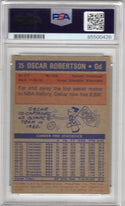Oscar Robertson 1972 Autographed Topps #25 PSA Auto Grade GEM MT 10 Card
