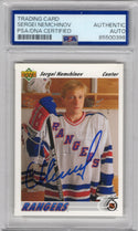 Sergei Nemchinov 1991-92 Upper Deck PSA Auto Authentic Autographed Card