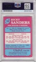 Ricky Sanders USFL Premier Edition #38 PSA AUTO Grade GEM MT 10 Card
