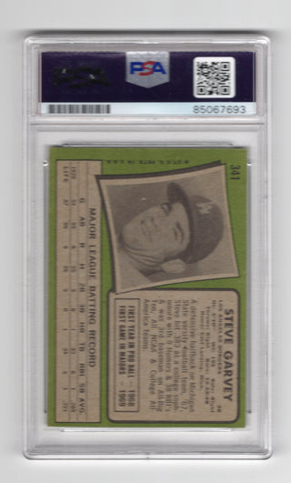 Steve Garvey 1971 Topps #341 PSA Auto Grade GEM MT 10 Card