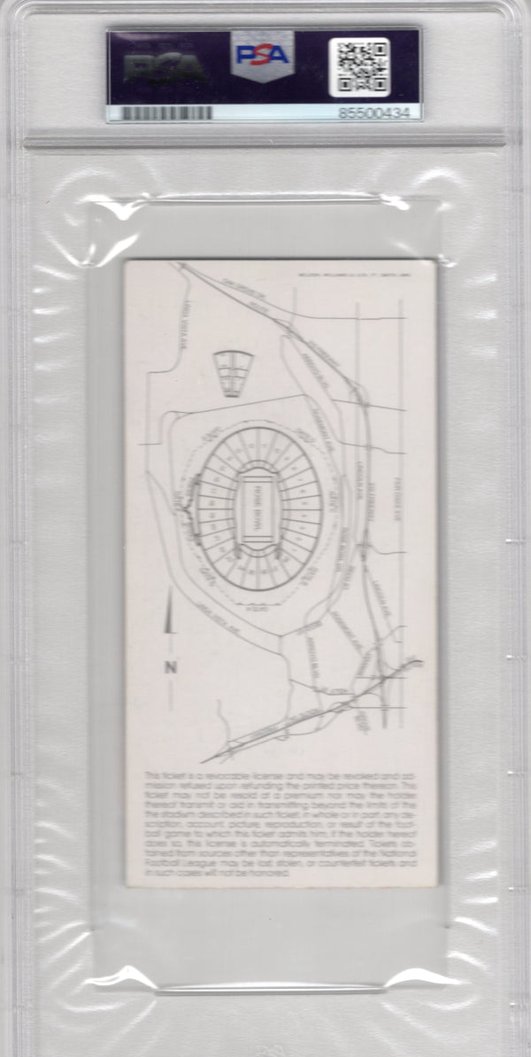John Riggins Superbowl XVII Autographed Ticket PSA Authentic Auto