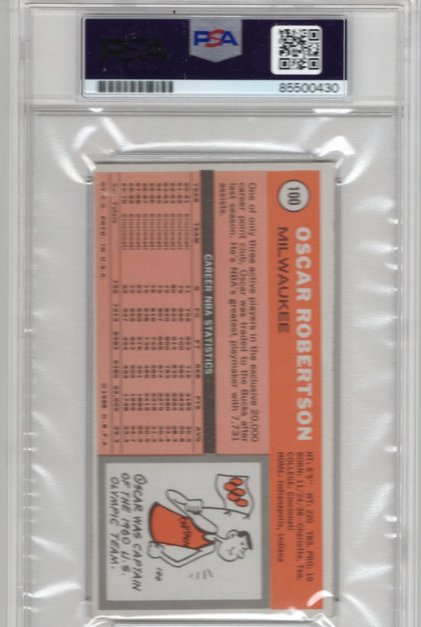 Oscar Robertson 1970 Topps #100 PSA Auto Grade GEM MET 10 Card