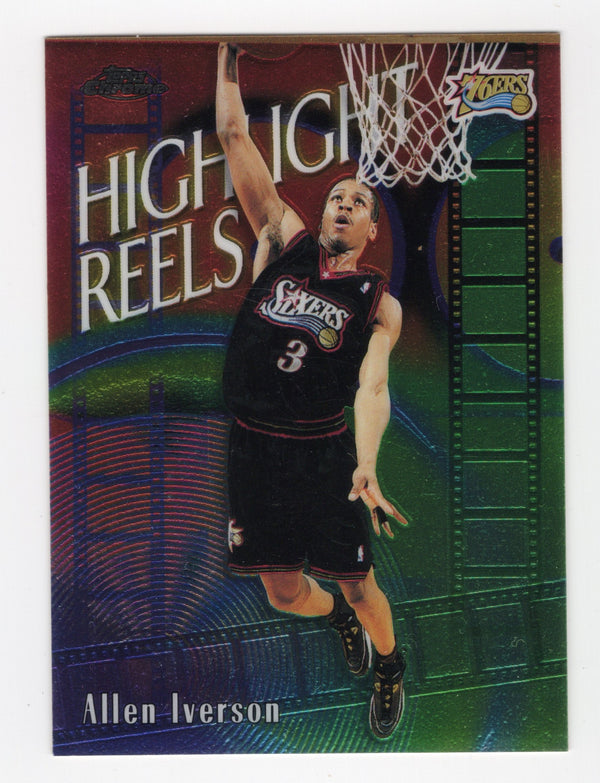 Allen Iverson 2000 Topps Chrome Highlight Reels #HR6 Card