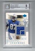 Reggie Wayne 2001 Upped Deck Graded Rookie Series #56 BGS Mint 9 Card