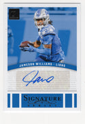 Jameson Williams 2024 Panini Donruss #SSEJWI Autographed Card