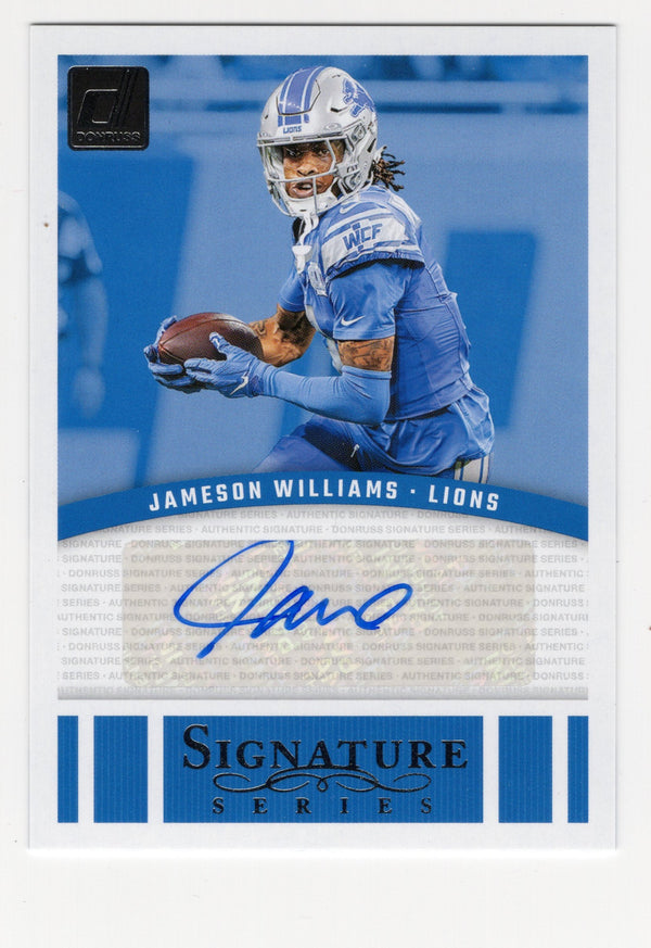 Jameson Williams 2024 Panini Donruss #SSEJWI Autographed Card