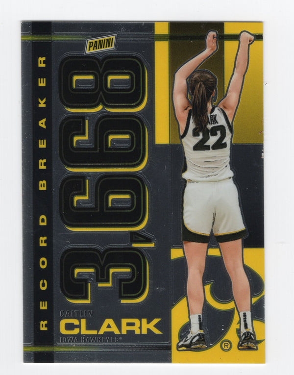 Caitlin Clark 2024 Panini Record Breaker #RBCC Card