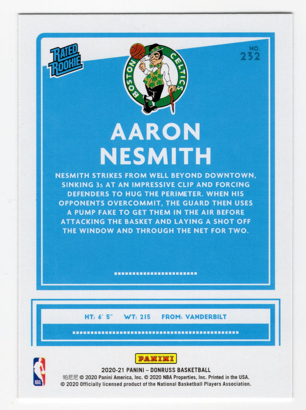 Aaron Nesmith 2020 Panini Rated Rookie Orange #232 Card