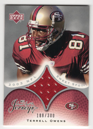 Terrell Owens 2003 Upper Deck JCTO Sweet Spot Jerseys Card /300