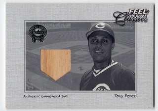 Tony Perez 2001 Fleer Skybox Feel The Game Bat Card