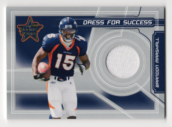 Brandon Marshall 2006 Donruss Playoff Leaf Rookies and Stars Jersey Card /100