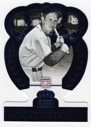 Red Schoendienst 2015 Panini Crown Royale #77 Die-Cut Card /25