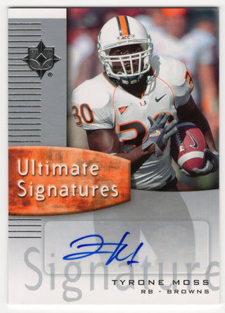 Tyrone Moss Upper Deck Ultimate Signatures #USTM Autographed Card