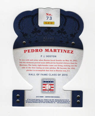 Pedro Martinez 2015 Panini Crown Royale #73 Die-Cut Card /25