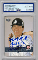 Hideki Matsui 2003 Upper Deck Star Rookie Autographed Card PSA Auto Grade 10