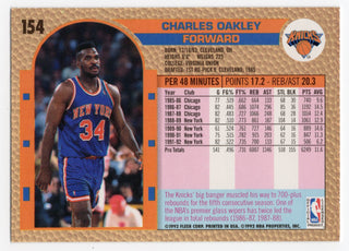 Charles Oakley 1992 Fleer #154 Autographed Card