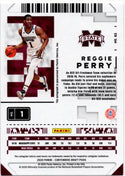 Reggie Perry 2020 Panini Contenders Draft Picks Game Ticket Auto #82
