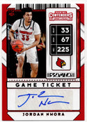 Jordan Nwora Game Ticket Green AU 2020 Panini Contenders Draft Picks #83