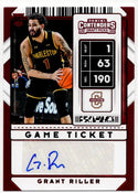 Grant Riller 2020 Contenders Draft Game Ticket Rookie RC Autograph #123