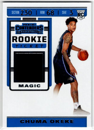 Chuma Okeke 2019-20 Panini Contenders Rookie Jersey #RTS-CHO