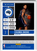 Chuma Okeke 2019-20 Panini Contenders Rookie Jersey #RTS-CHO