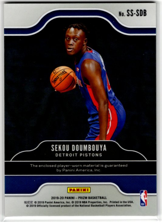 Sekou Doumbouya Rookie RC Jersey SP 2019-20 # SS-SDB
