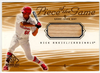 Rick Ankiel #RA 2001 SP Game Bat Edition Piece of the Game