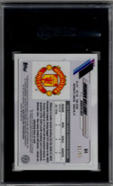Brandon Williams Topps Chrome 2021 Autographed graded 9.5